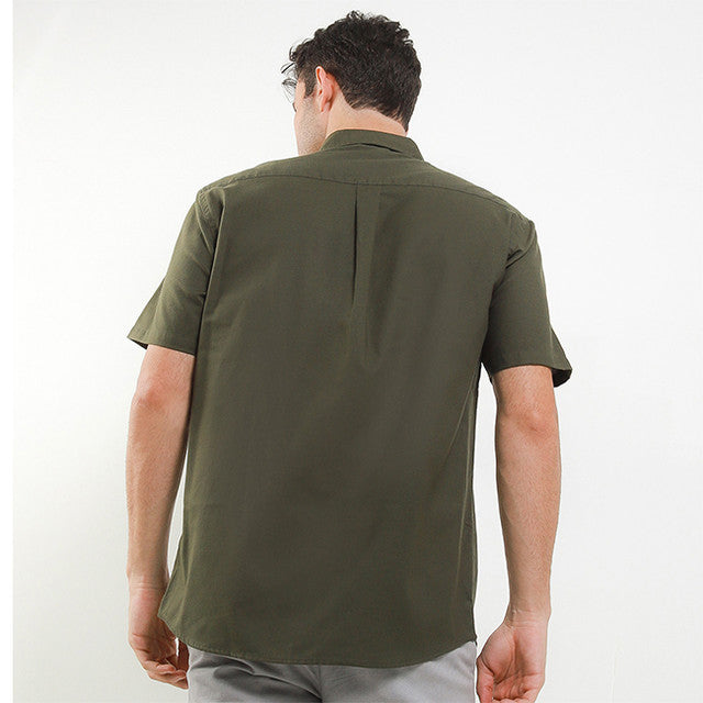 Hush Puppies Pakaian Pria Shirt Dillion 2 In Olive