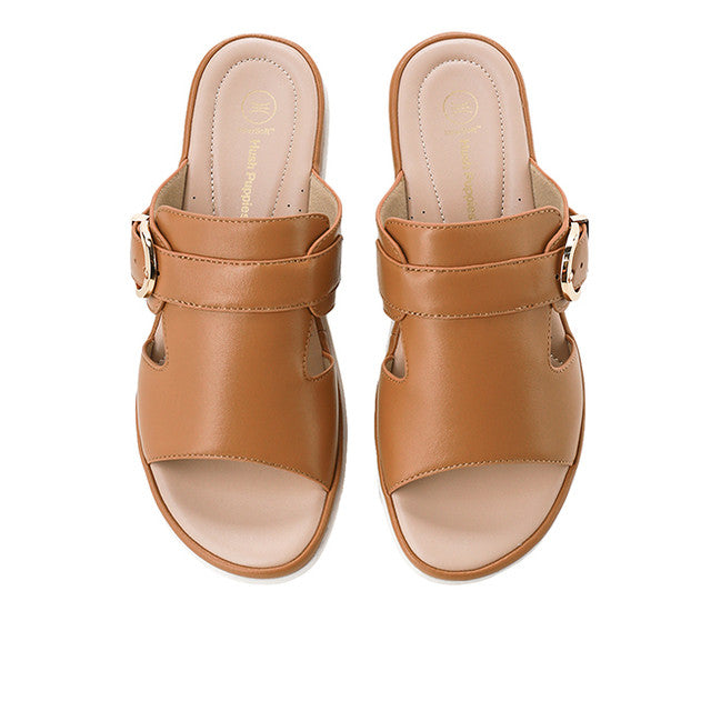 Hush Puppies Sandal Wanita Slide Monika Ava In Camel