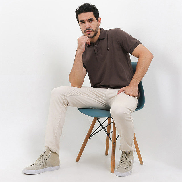 Hush Puppies Pakaian Pria Polo Farro 2 In Brown