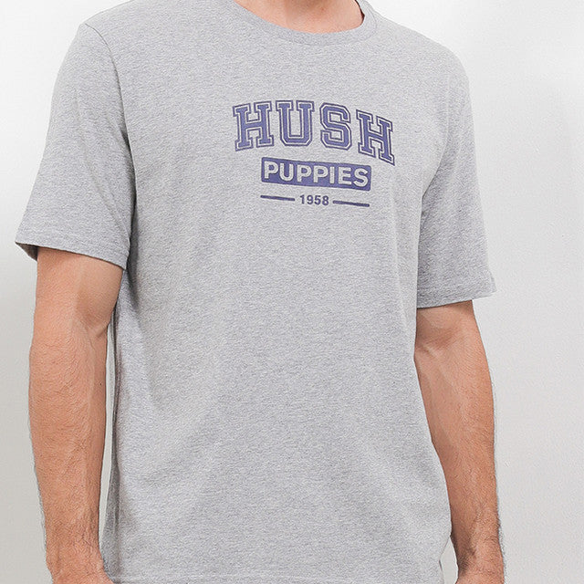 Hush Puppies Pakaian Pria T Shirt Paddington In Grey