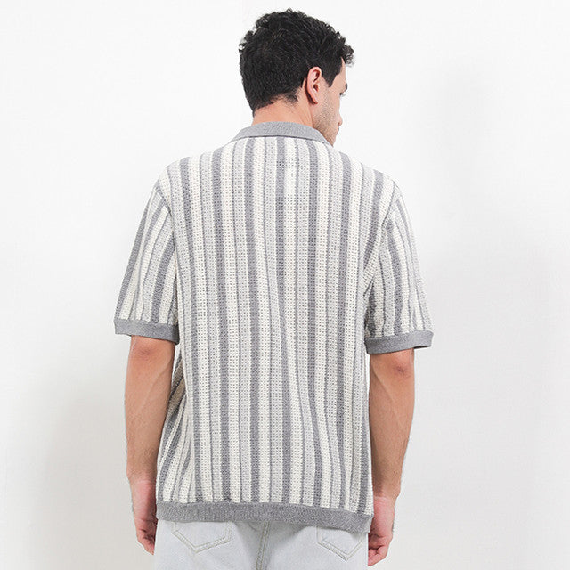 Obermain Pakaian Pria Polo Flint In Light Grey