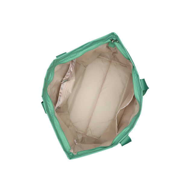 Carlin Zip Top Tote Bag In Sage Green