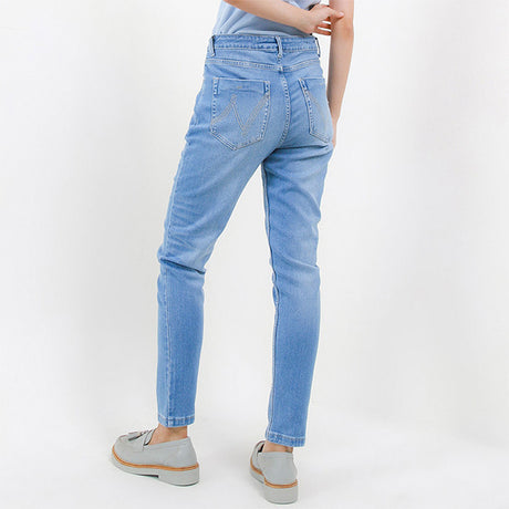 Hush Puppies Pakaian Wanita Long Pants Hania In Medium Blue