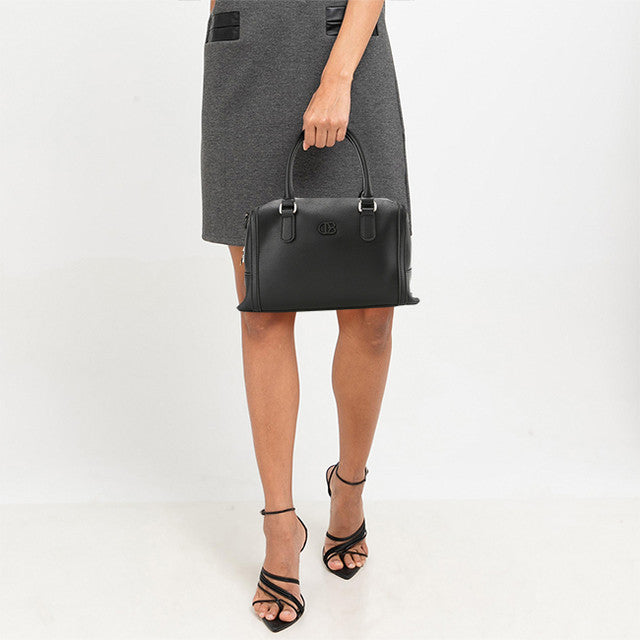 Ava Top Handle Bag In Black