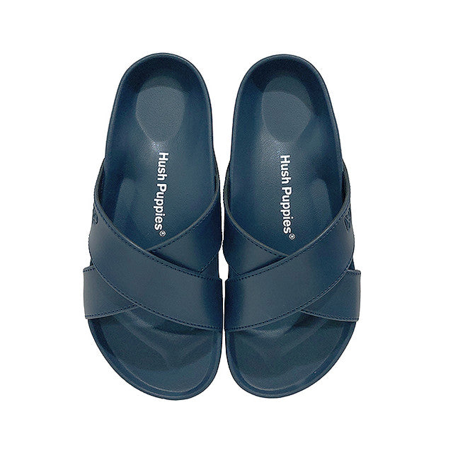 Hush Puppies Sandal Pria Sandals Burton Cross In Navy