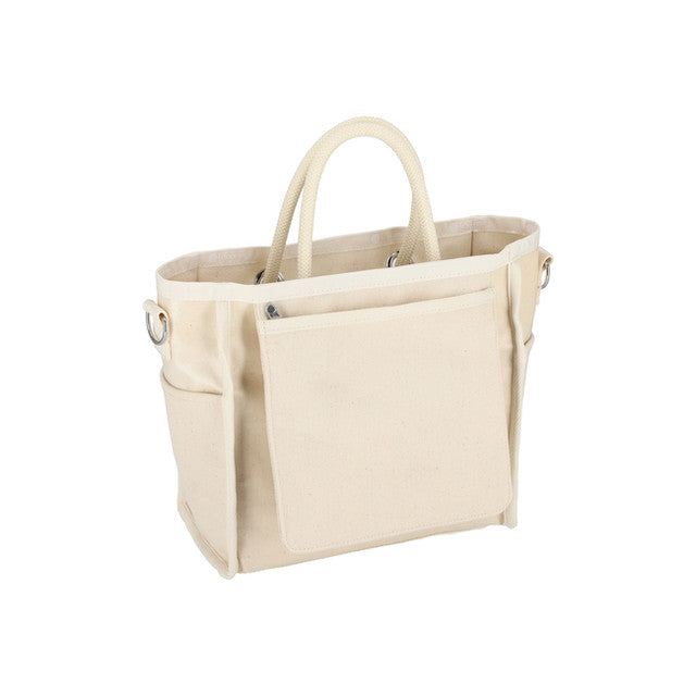 Canvas Sm Easy Tote In Meringue Canvas Logo