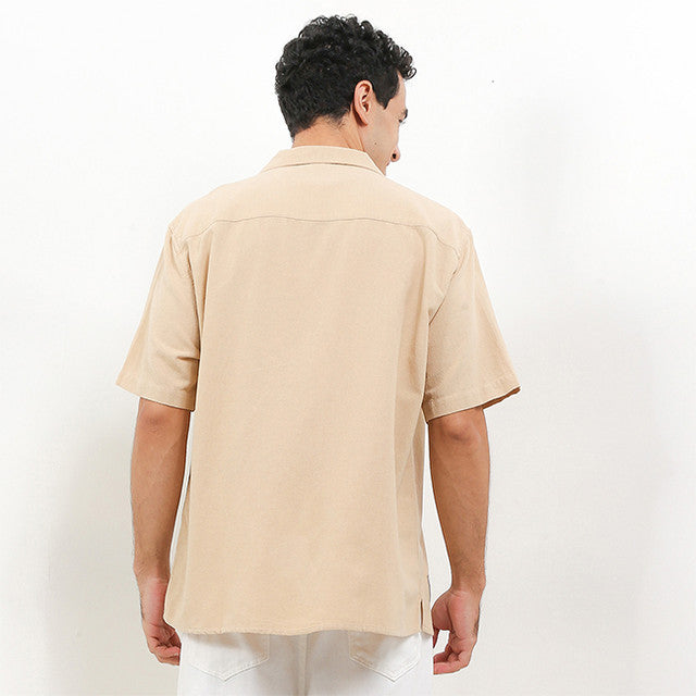 Obermain Pakaian Pria Shirt Finn In Beige