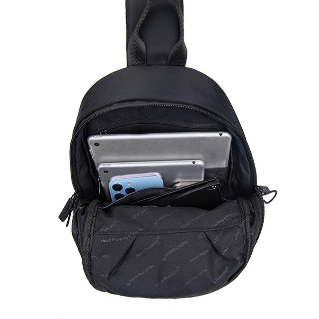 Hush Puppies Tas Pria King Chest Bag In Black