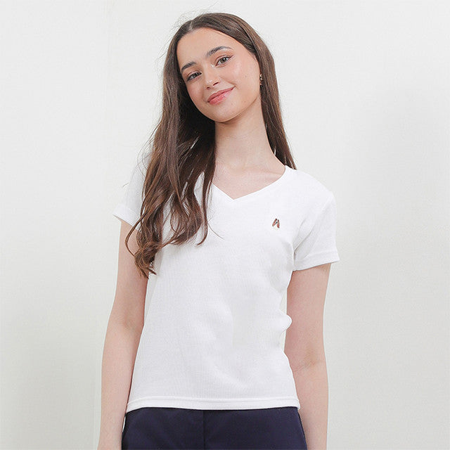 Hush Puppies Pakaian Wanita T Shirt Bsc Vella In White