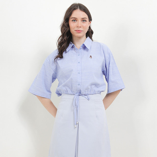 Hush Puppies Pakaian Wanita Shirt Skylite In Blue