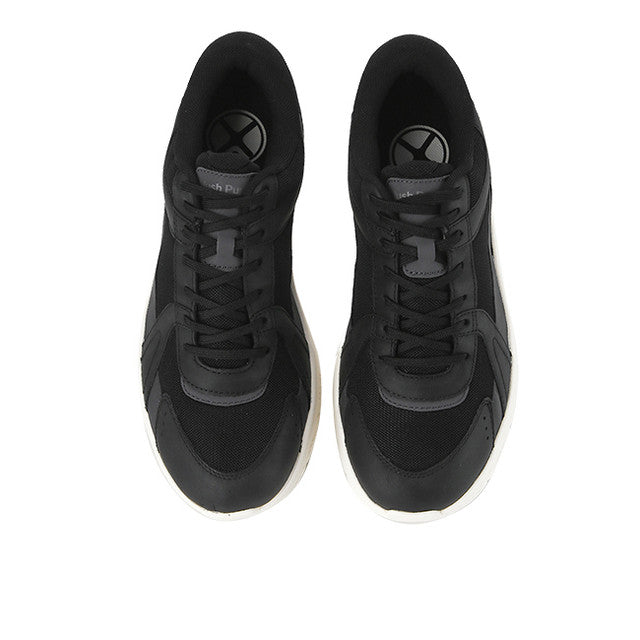 Hush Puppies Sepatu Pria Sneakers Movement Lace Up In Bold Black Leather