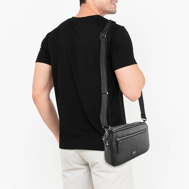 Hush Puppies Tas Pria Fugol Clutch/Messenger Bag In Black