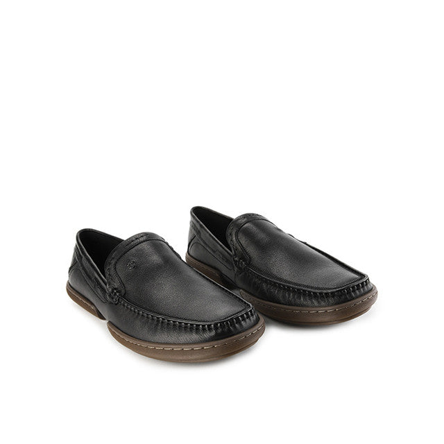 Hush Puppies Sepatu Pria Dymond Loafer In Black Leather