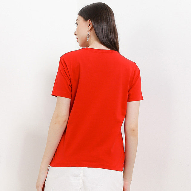 Hush Puppies Pakaian Wanita T Shirt Leviere In Red