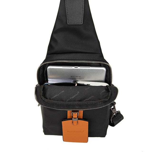 Hush Puppies Men Fred Chest Bag In Black