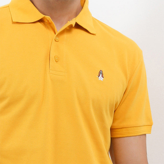 Hush Puppies Pakaian Pria Polo Farro 2 In Mustard