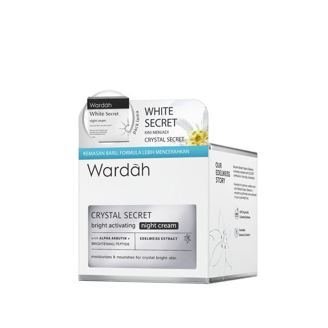 Wardah Crystal Secret Bright Activating Night Cream 30 g