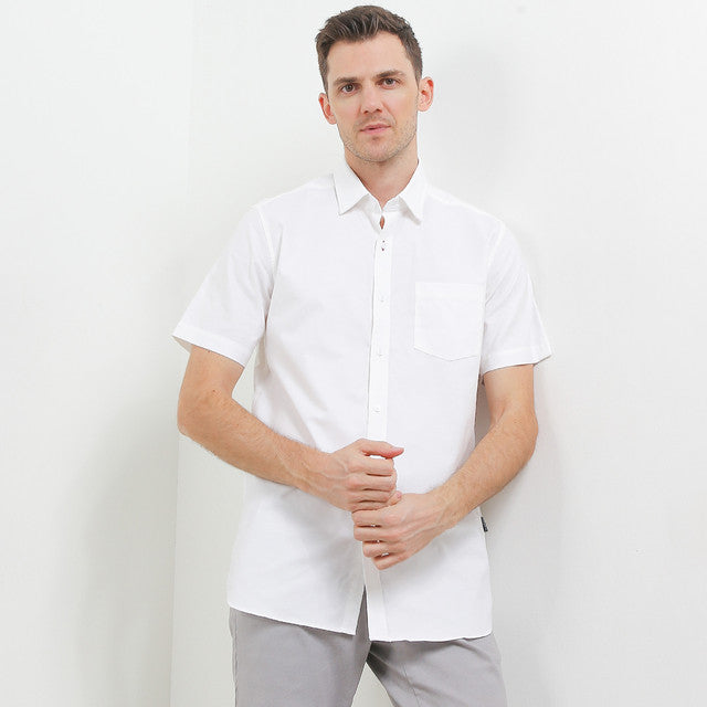 Hush Puppies Pakaian Pria Shirt 955 Reef In White
