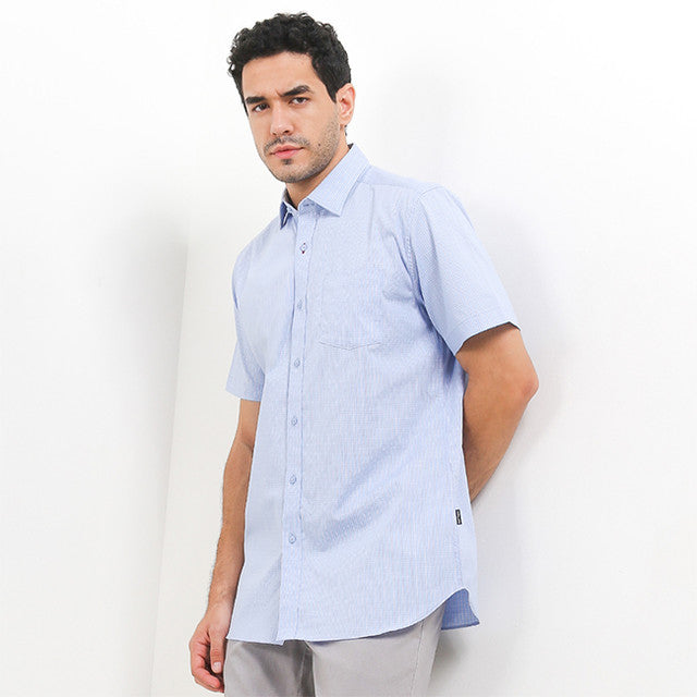 Hush Puppies Pakaian Pria Shirt 955 Chester In Light Blue
