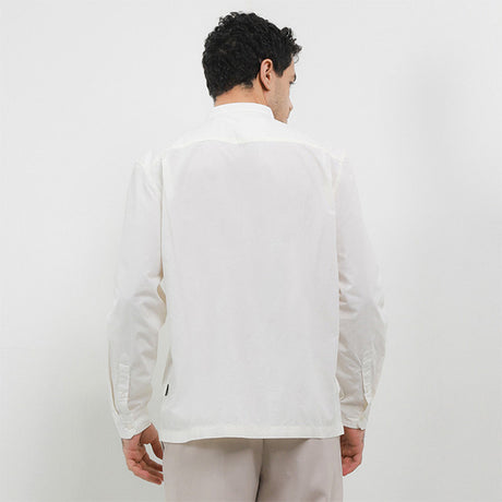 Hush Puppies Pakaian Pria Shirt Linen Coseta In Off White
