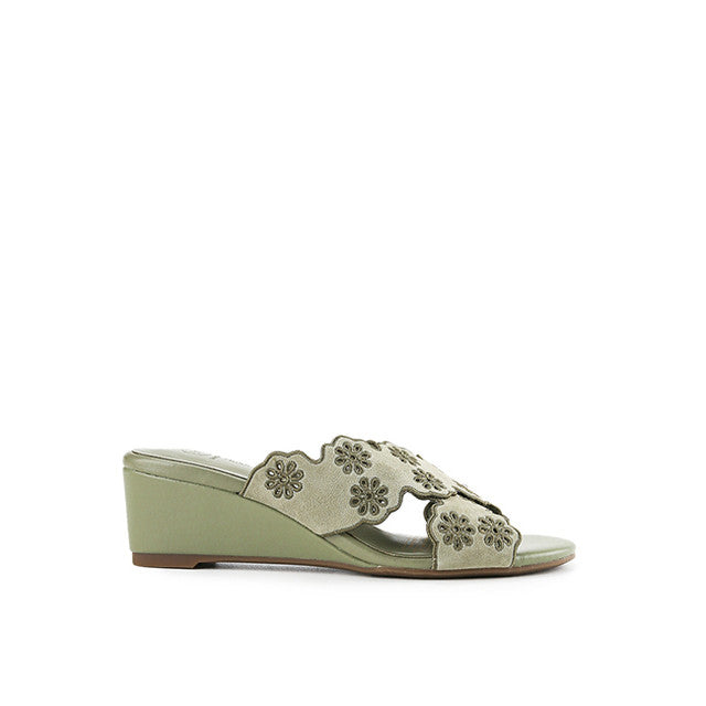 Hush Puppies Sandal Wanita Marion Amber Cross In Olive