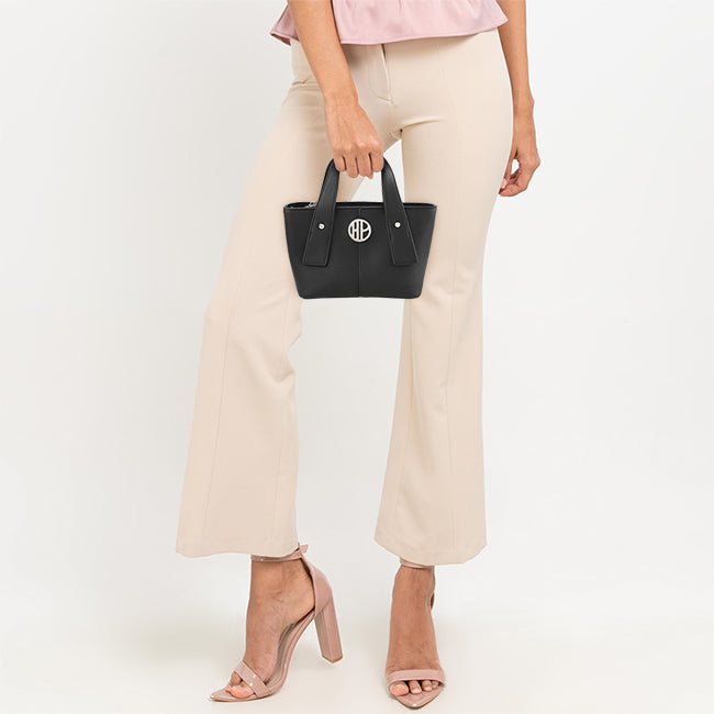 Hush Puppies Women Bags Gennie Satchel (M) In Black