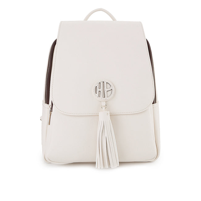 Hush Puppies Tas Backpack Wanita Bernette Backpack (M) In Off White