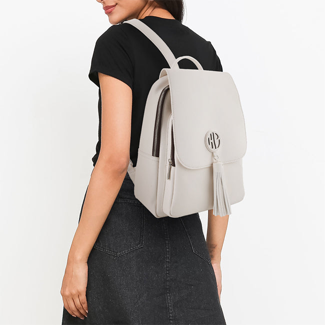 Hush Puppies Tas Backpack Wanita Bernette Backpack (M) In Off White