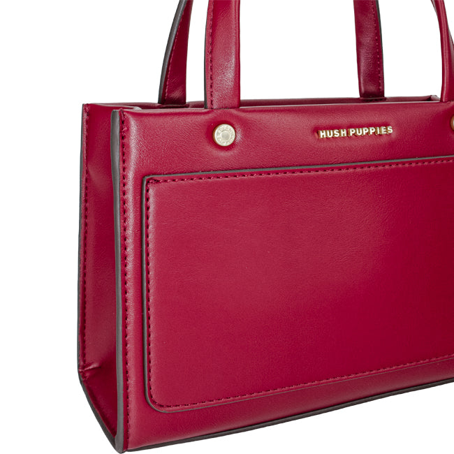 Hush Puppies Tas Wanita Hand Bag Fuji Top Handle M In Red