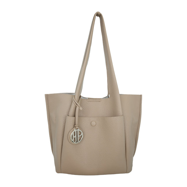 Pebby Tote M In Taupe