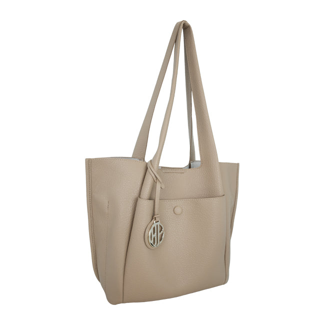Pebby Tote M In Taupe