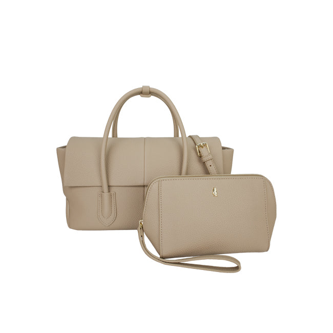 Hush Puppies Hailey Satchel (S) In Beige