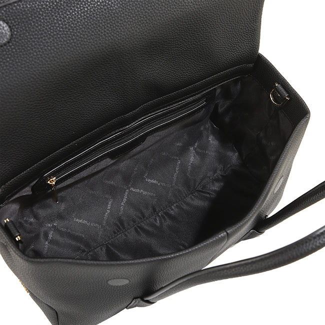 Hush Puppies Hailey Satchel (S) In Black
