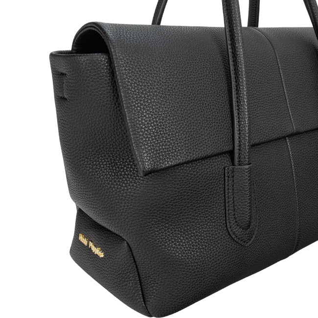 Hush Puppies Hailey Satchel (M) In Black