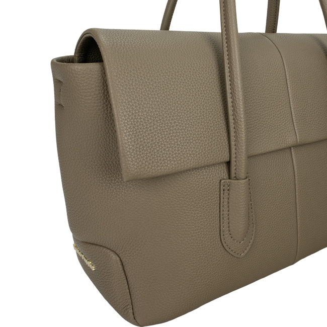 Hush Puppies Hailey Satchel (M) In Taupe