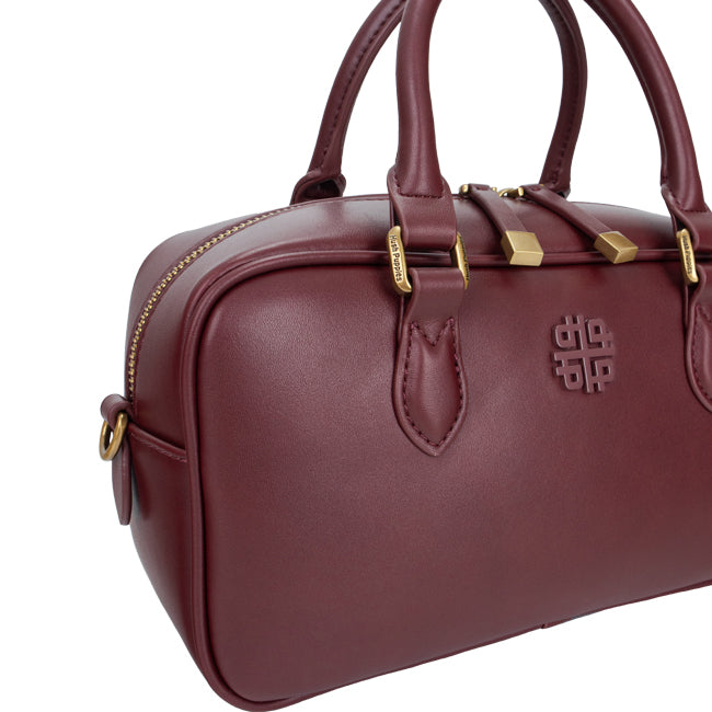 Claire Satchel In Maroon