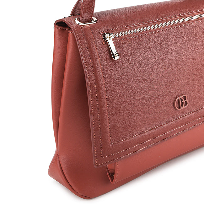 Briley Shoulder Bag In Rust