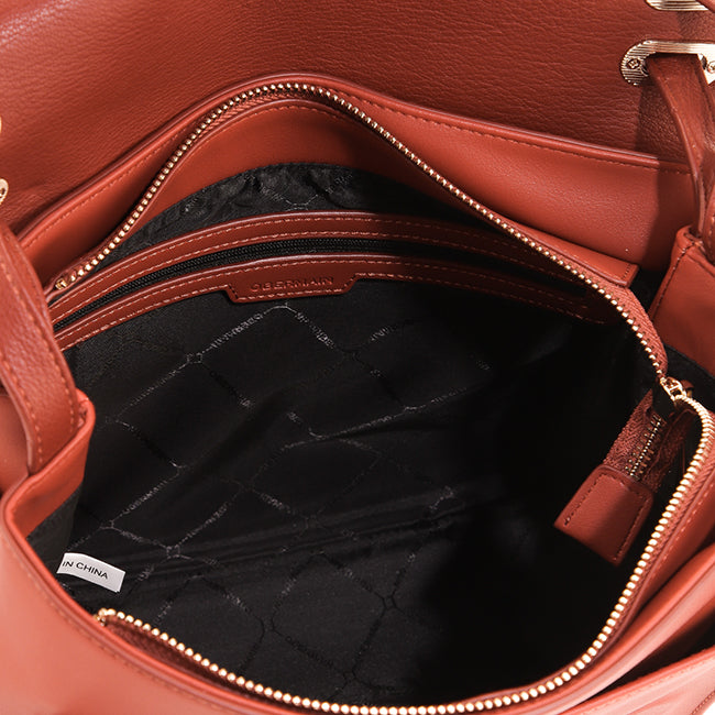 Briley Shoulder Bag In Rust