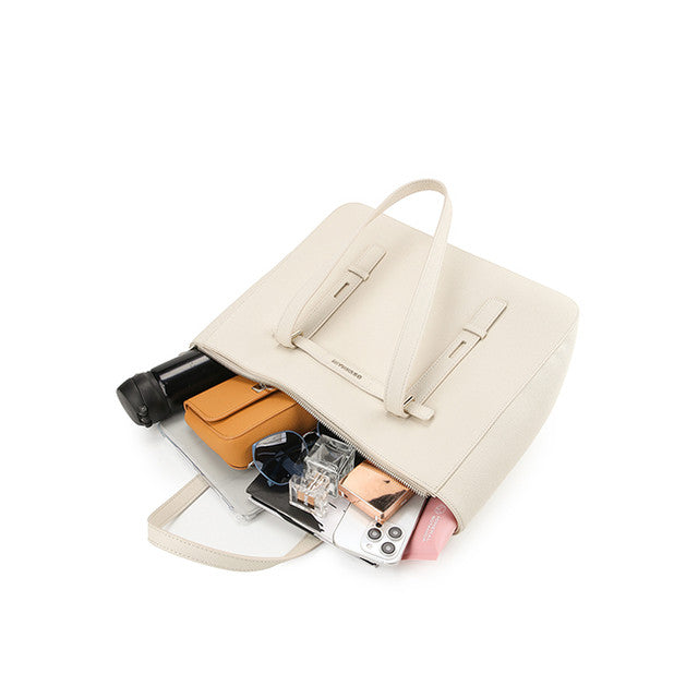 Obermain Tas Wanita Nettie Tote W/ Pouch In Beige/Mustard
