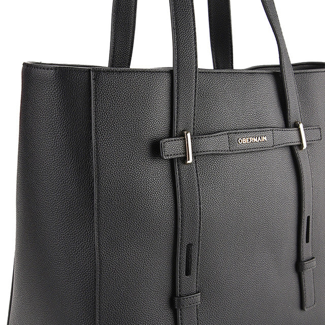 Obermain Tas Wanita Nettie Tote W/ Pouch In Black/Fuchsia