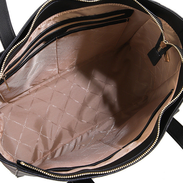 Obermain Tas Wanita Nettie Tote W/ Pouch In Black/Fuchsia