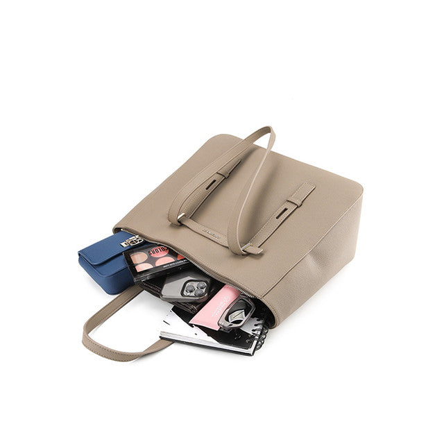 Obermain Tas Wanita Nettie Tote W/ Pouch In Taupe/Blue