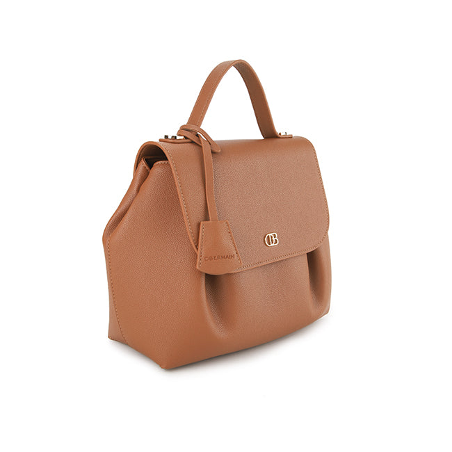 Obermain Women Allura Top Hande Bag (L) In Brown