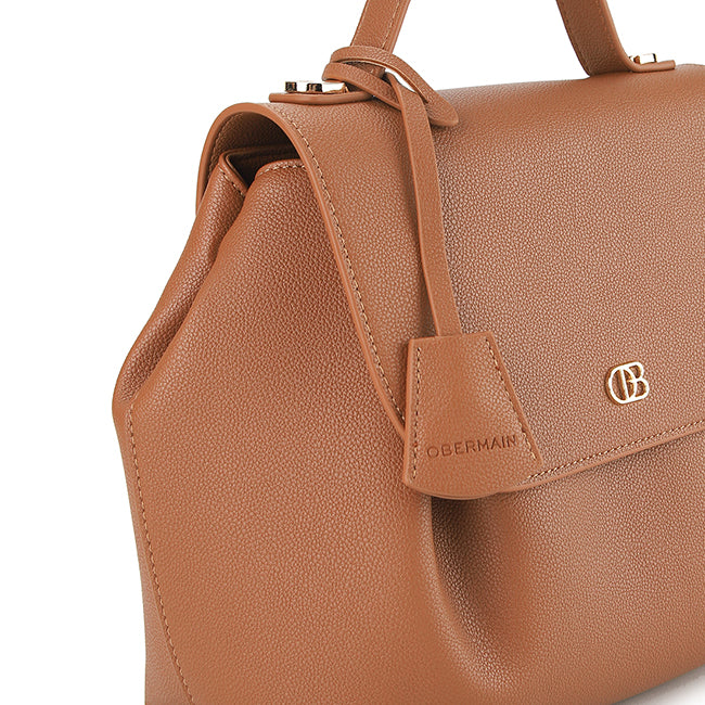 Obermain Women Allura Top Hande Bag (L) In Brown