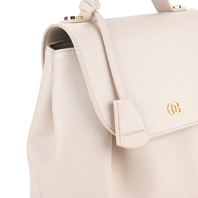 Obermain Women Allura Top Hande Bag (L) In Cream