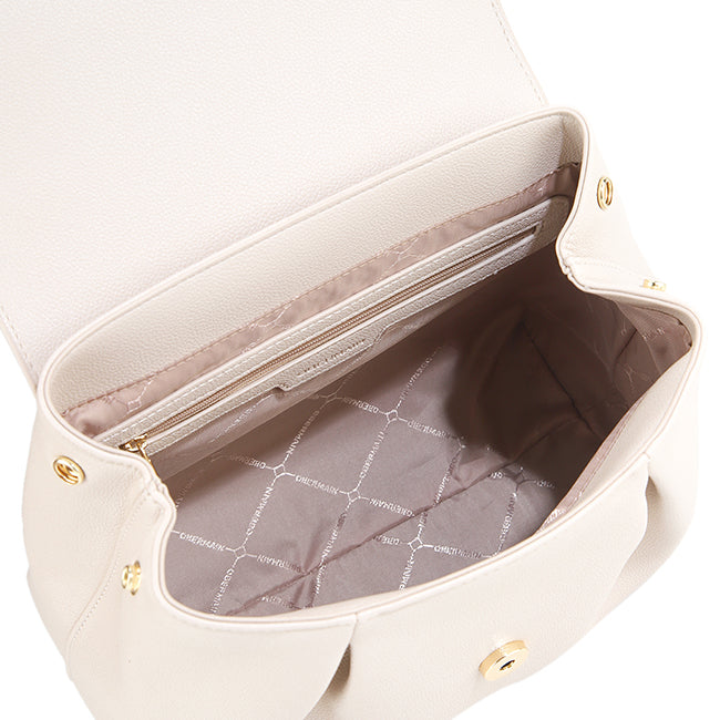 Obermain Women Allura Top Hande Bag (L) In Cream