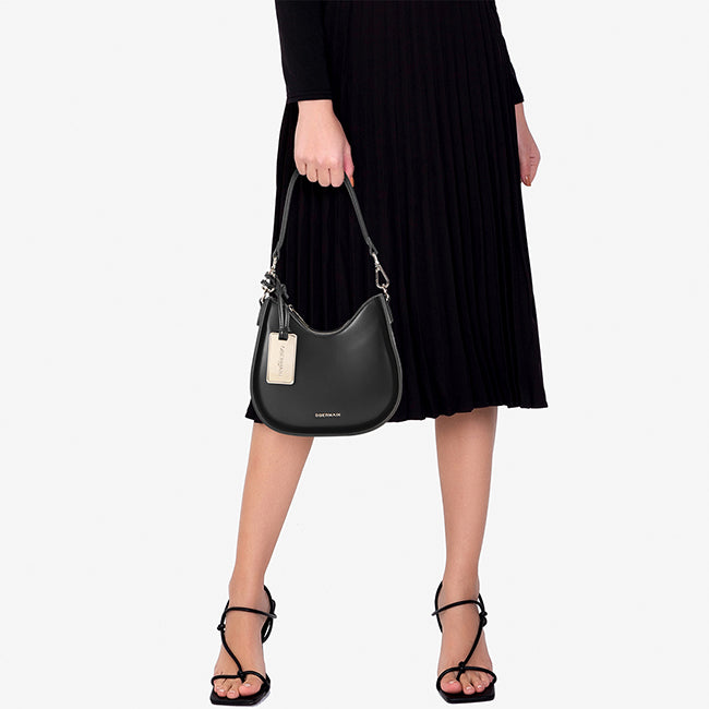 Hera Top Handle Bag In Black