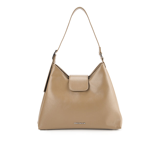 Haisley Top Handle Bag In Dark Taupe