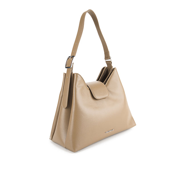 Haisley Top Handle Bag In Dark Taupe