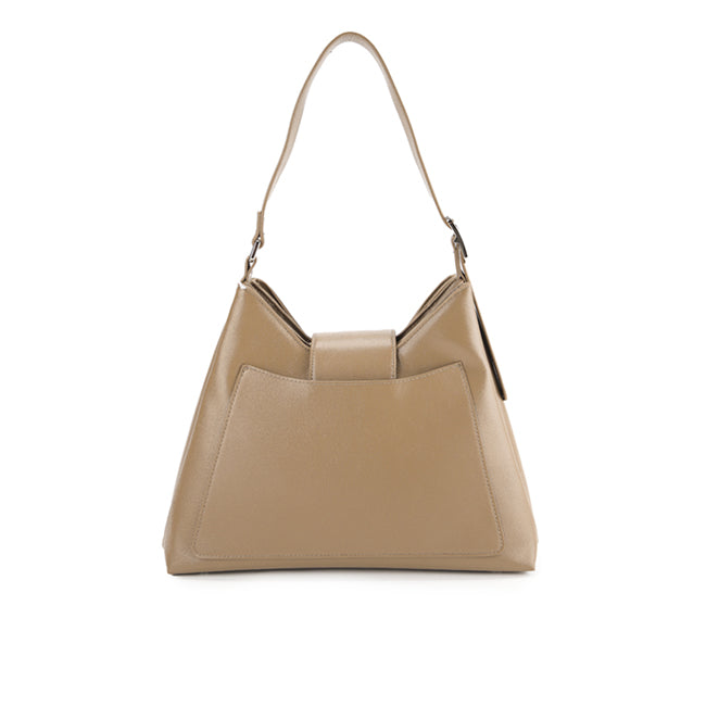 Haisley Top Handle Bag In Dark Taupe